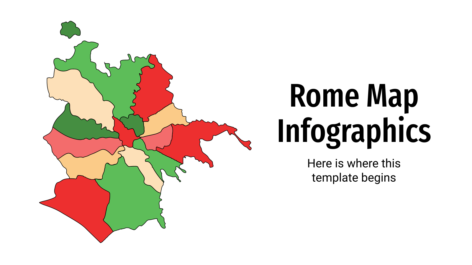 罗马地图信息图形PPT模板